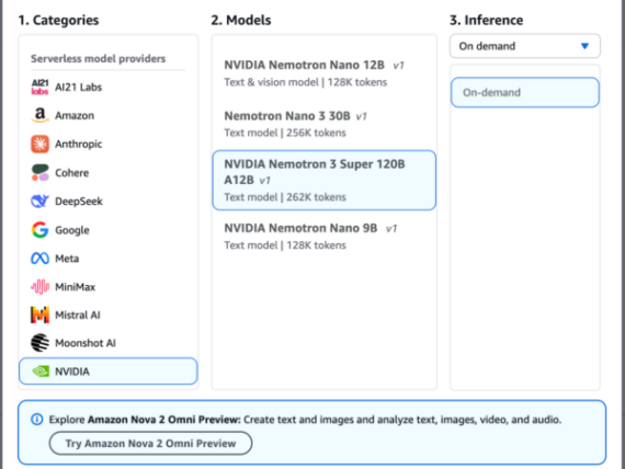 Run NVIDIA Nemotron 3 Super on Amazon Bedrock