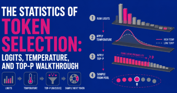 The Statistics of Token Selection: Logits, Temperature, and Top-P Walkthrough